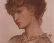 Portrait of Aflaia Coronio,nee Ionides - 但丁·加百利·罗塞蒂